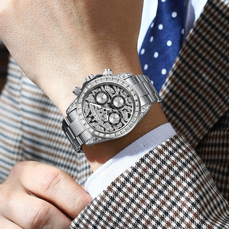 Business mechanical watch multi-function men's watch