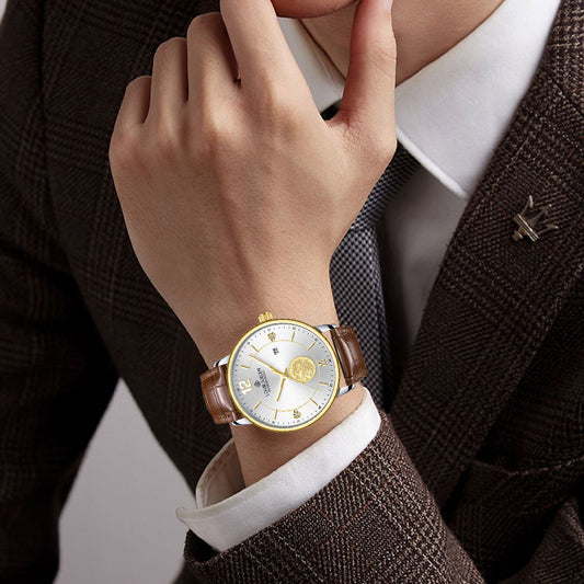 Business Men's Quartz Watch Calendar Luminous