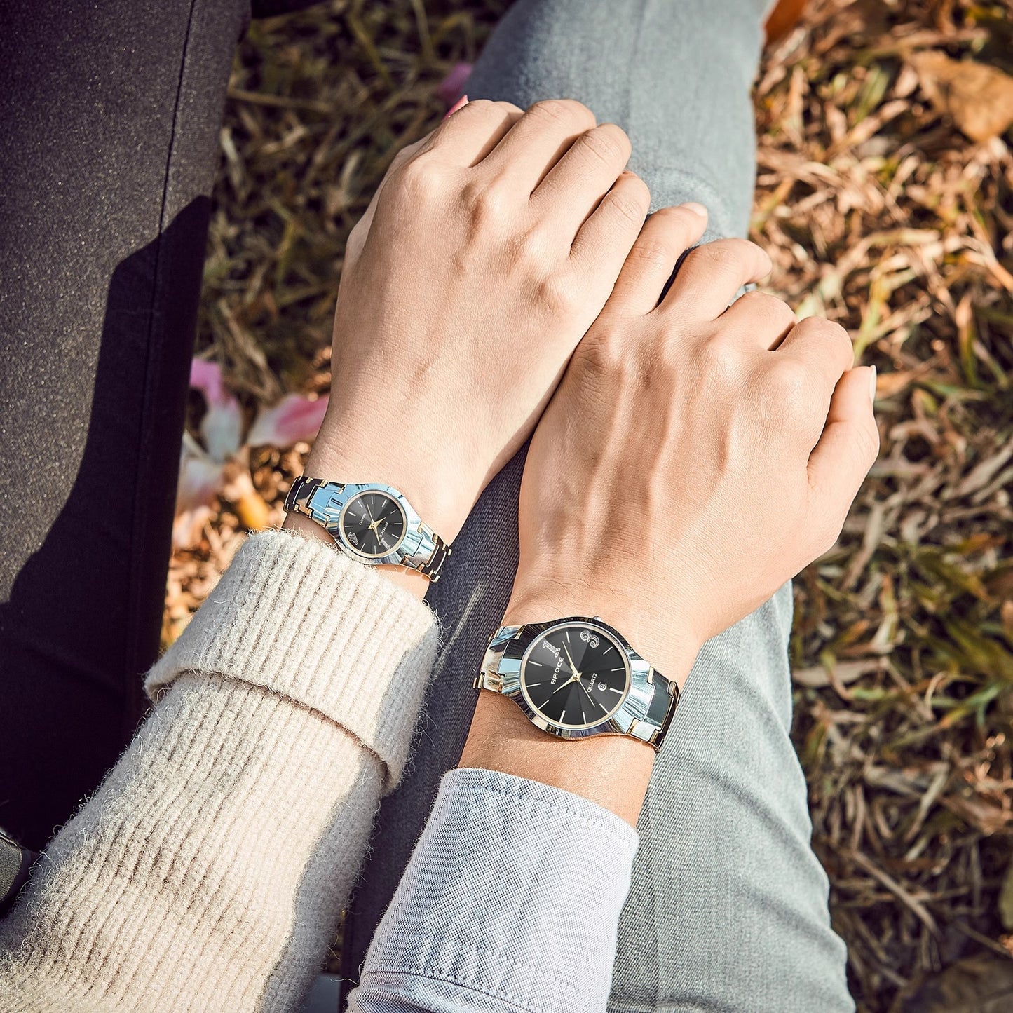 Elegant Couple Watches Gift Set