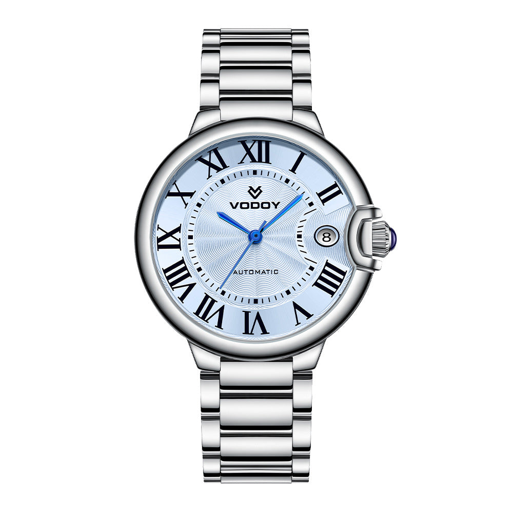 Couple with the same automatic waterproof fashion business watch