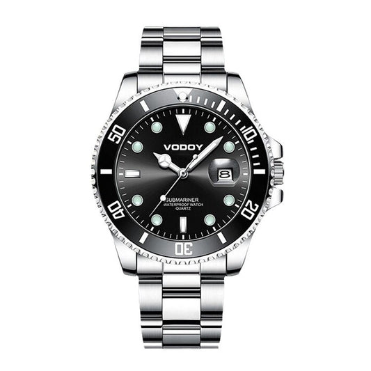 Men's calendar luminous waterproof business quartz watch