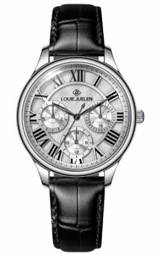 Multifunctional mechanical women's watch leather strap