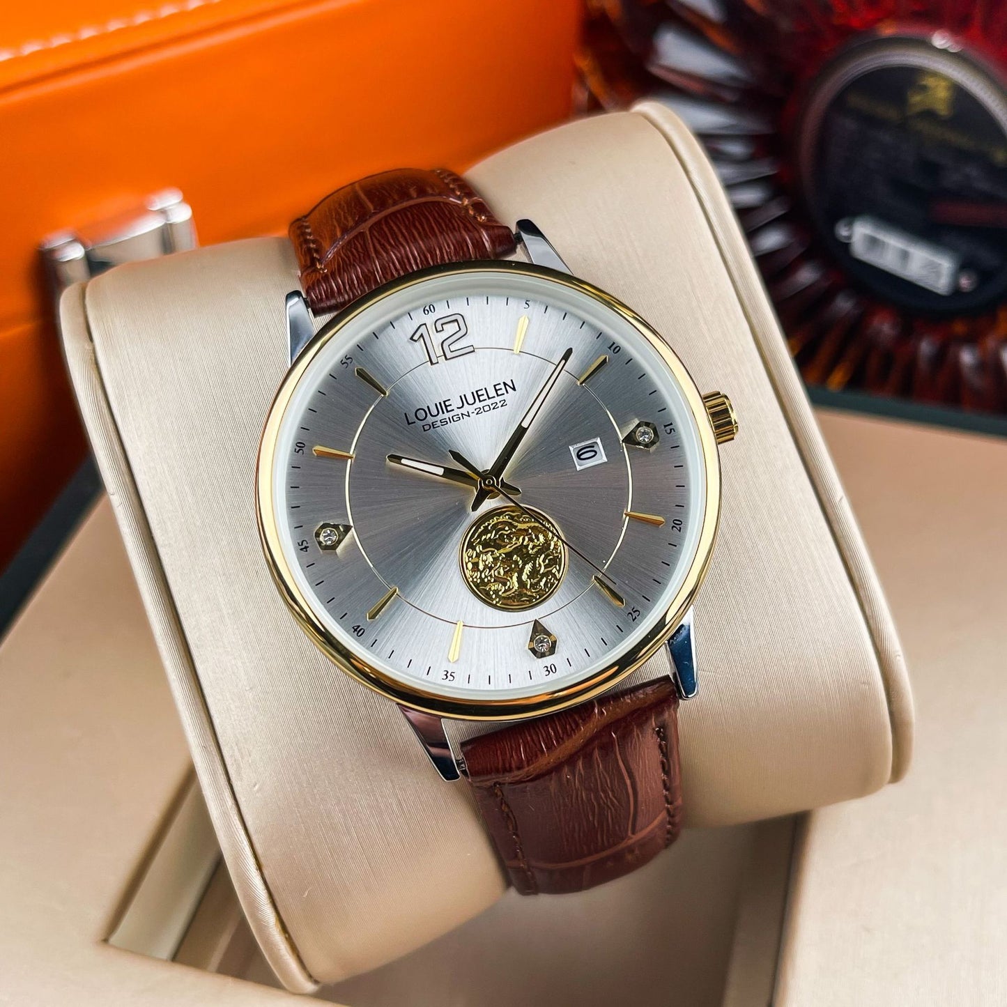 Diamond waterproof fashion casual men's quartz watch