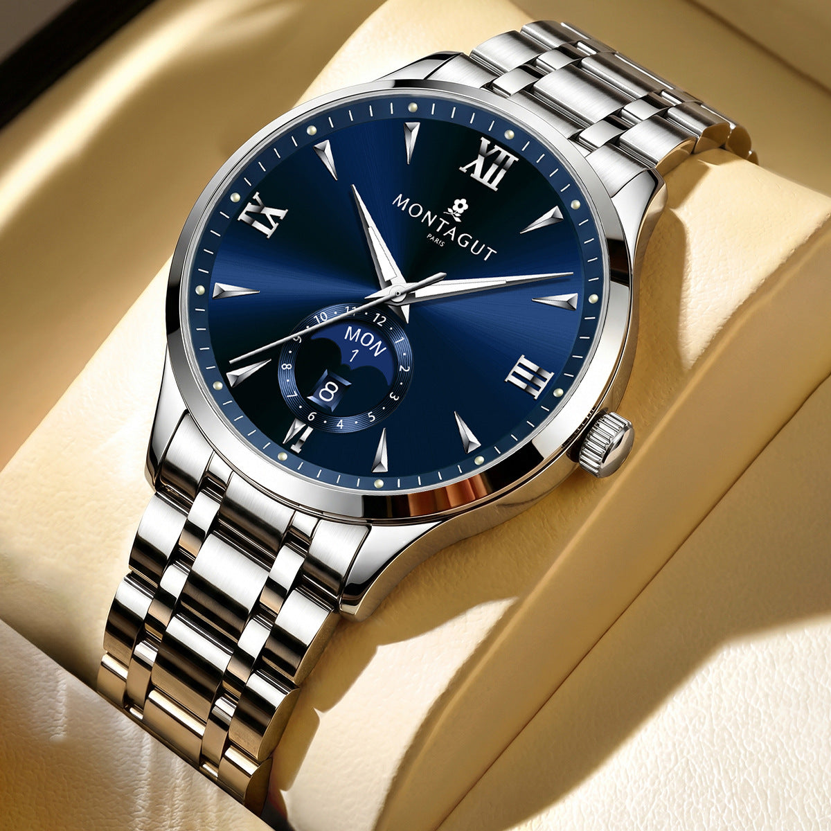 Fully automatic men's business mechanical watch Moon phase luxury high-end watch