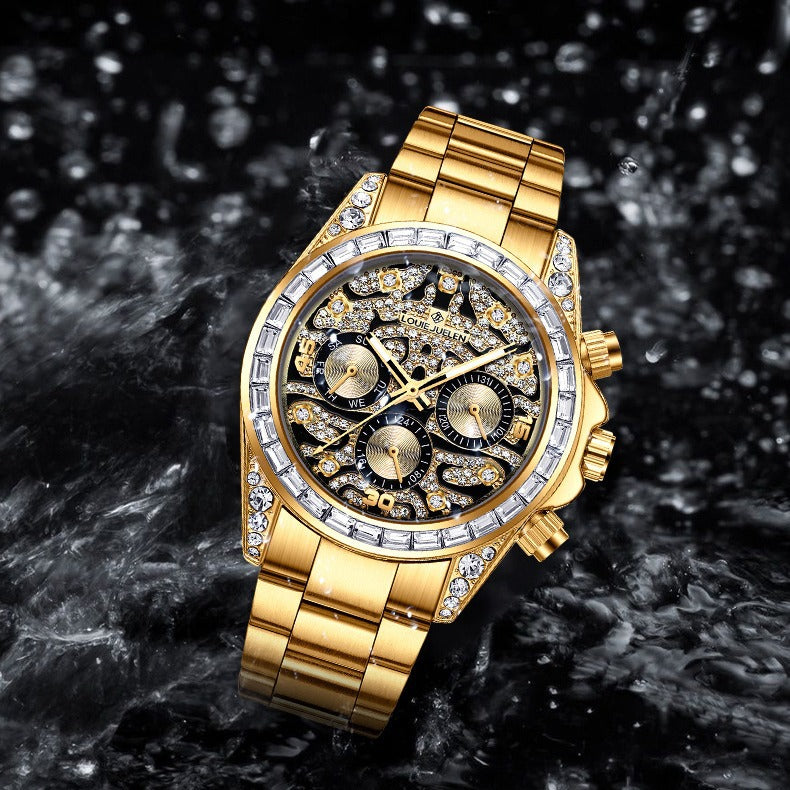 Business mechanical watch multi-function men's watch