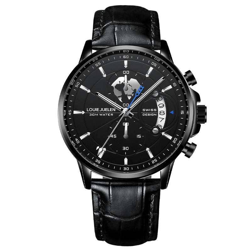 Men's Business Quartz Watch Casual Waterproof