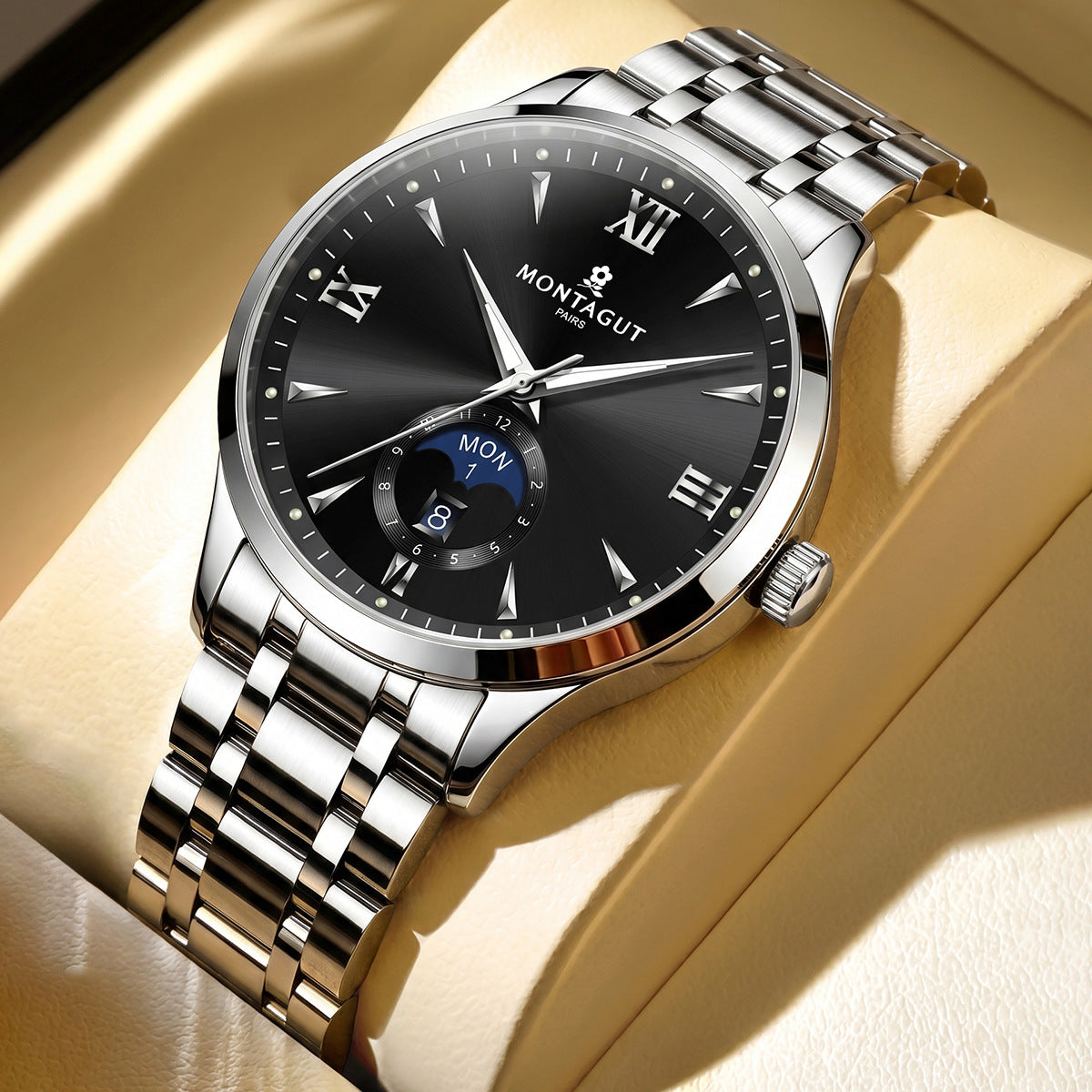Fully automatic men's business mechanical watch Moon phase luxury high-end watch