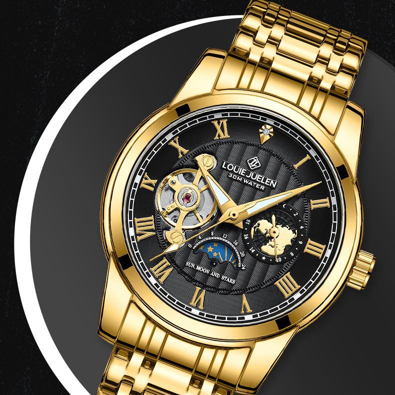 Multifunctional mechanical watch, waterproof and high-end