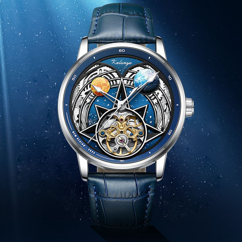 Men's Personalized Star Series Dial Mechanical Watch