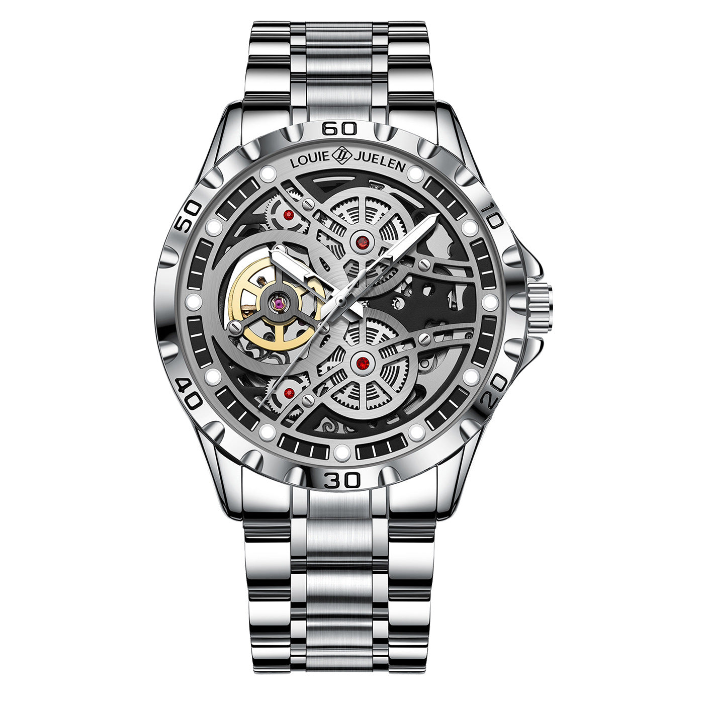Hollow back through automatic mechanical watch business men's watch