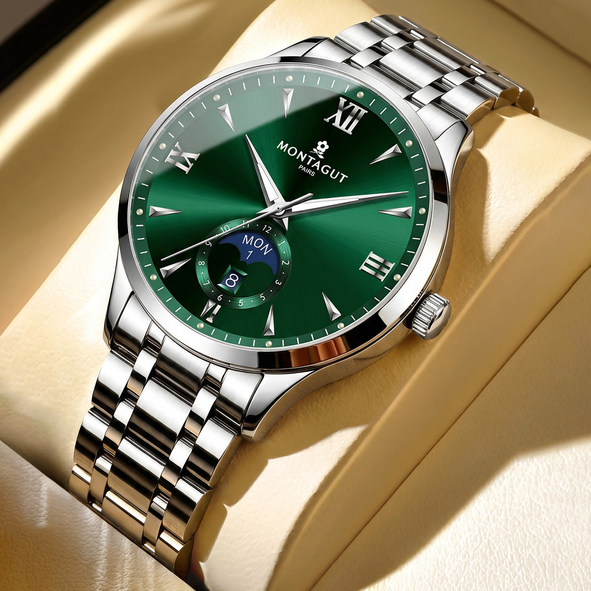 Fully automatic men's business mechanical watch Moon phase luxury high-end watch