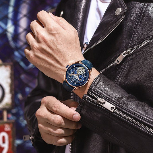 Spaceship series men's mechanical watch hollow model