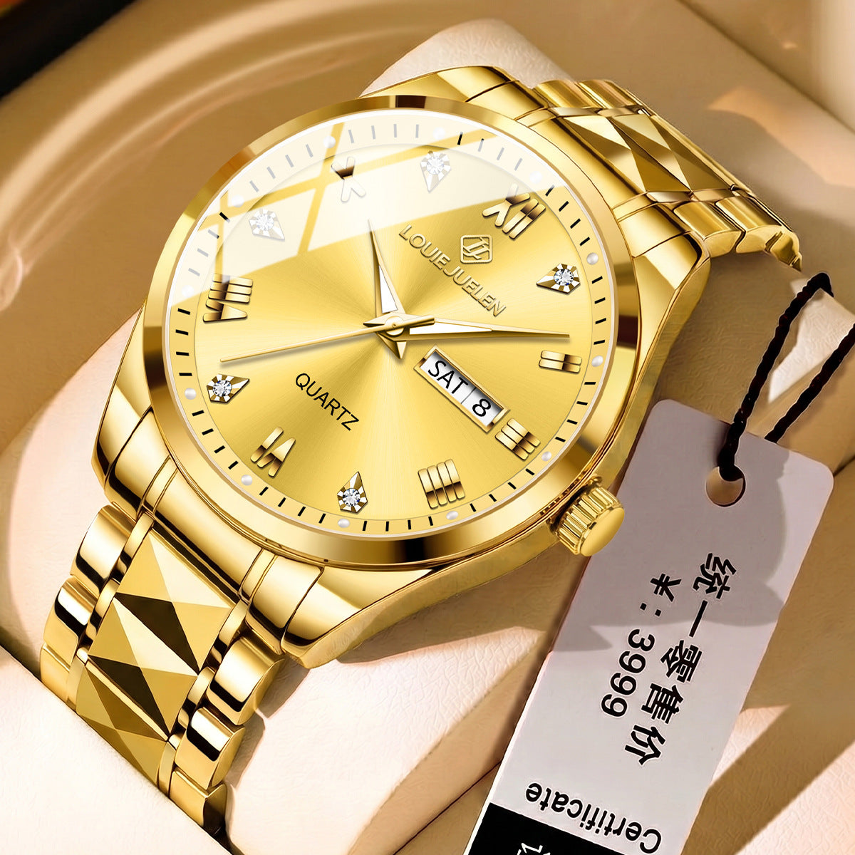 High-end business quartz watch luminous waterproof men's watch