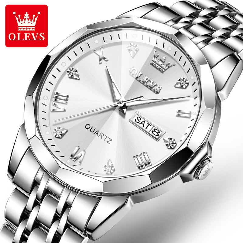 Men's Dual Calendar Quartz Watch