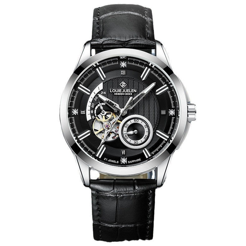 Business men's luminous mechanical watch