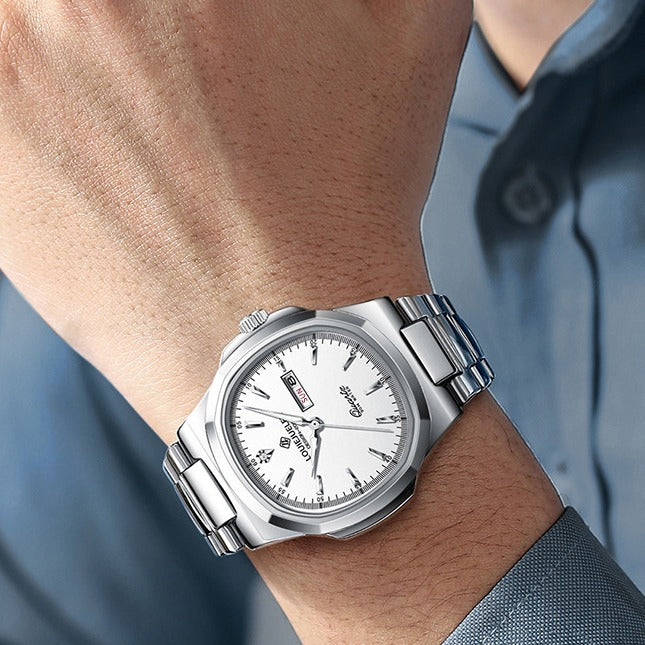 Quartz watch men's double calendar luminous watch