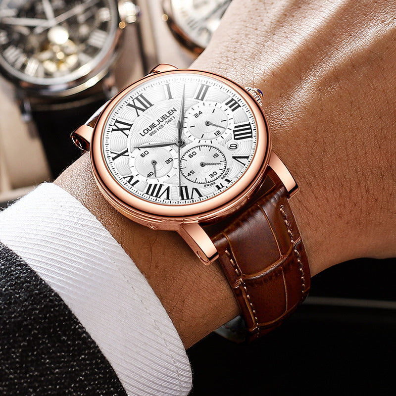 Men's Multifunction Quartz Watch