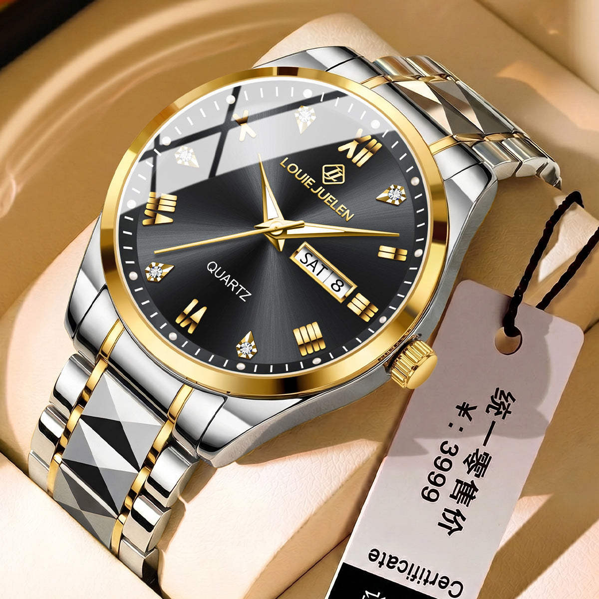 High-end business quartz watch luminous waterproof men's watch