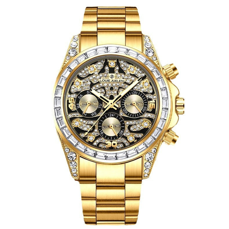 Business mechanical watch multi-function men's watch