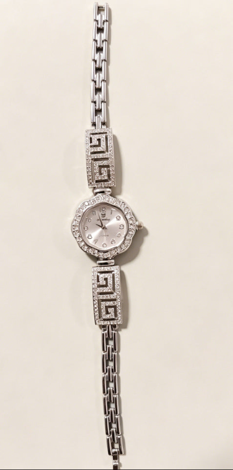 Women's Clover Charm Bracelet Quartz Watch