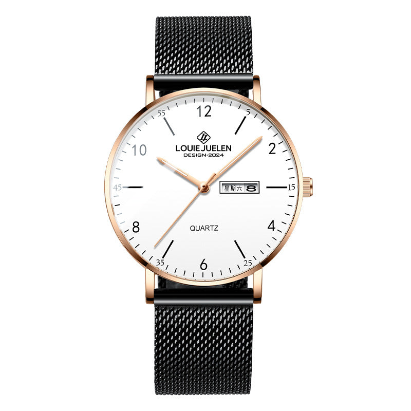 Fashion Leather Men's Watch Quartz Watch