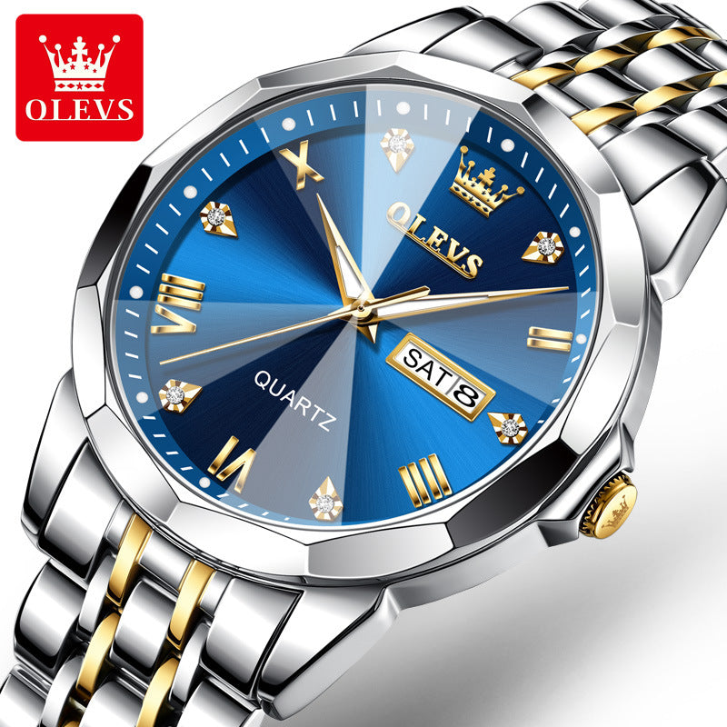 Men's Dual Calendar Quartz Watch