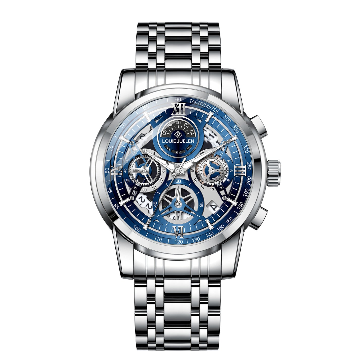 Hollow fashion business multi-function quartz watch