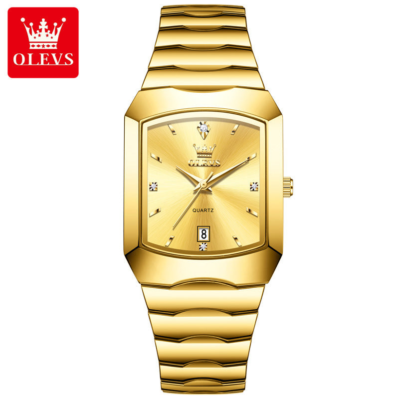 Men's Square Tungsten Quartz Watch