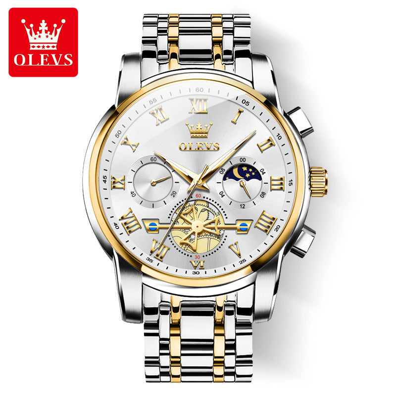 Men's Multifunction Luminous Quartz Watch