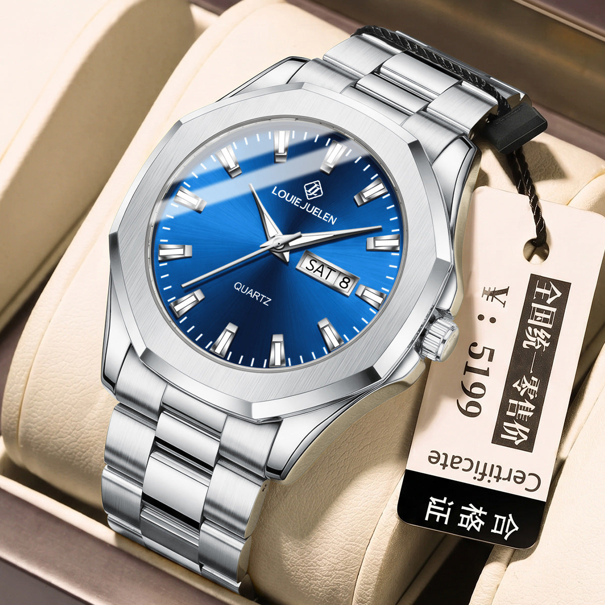 Stylish and simple quartz watch men's business watch