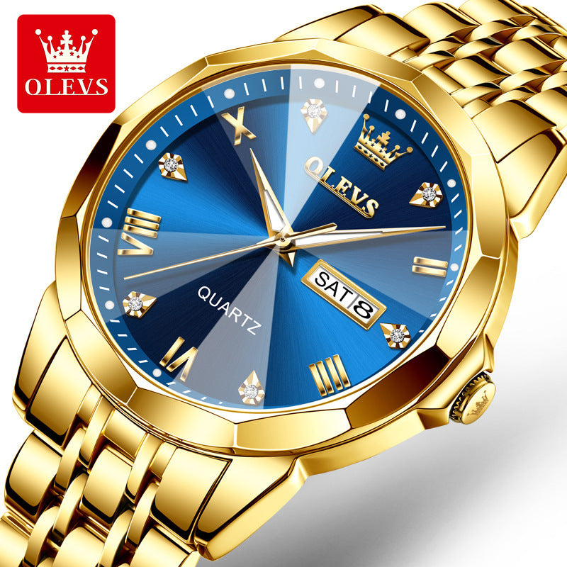 Men's Dual Calendar Quartz Watch
