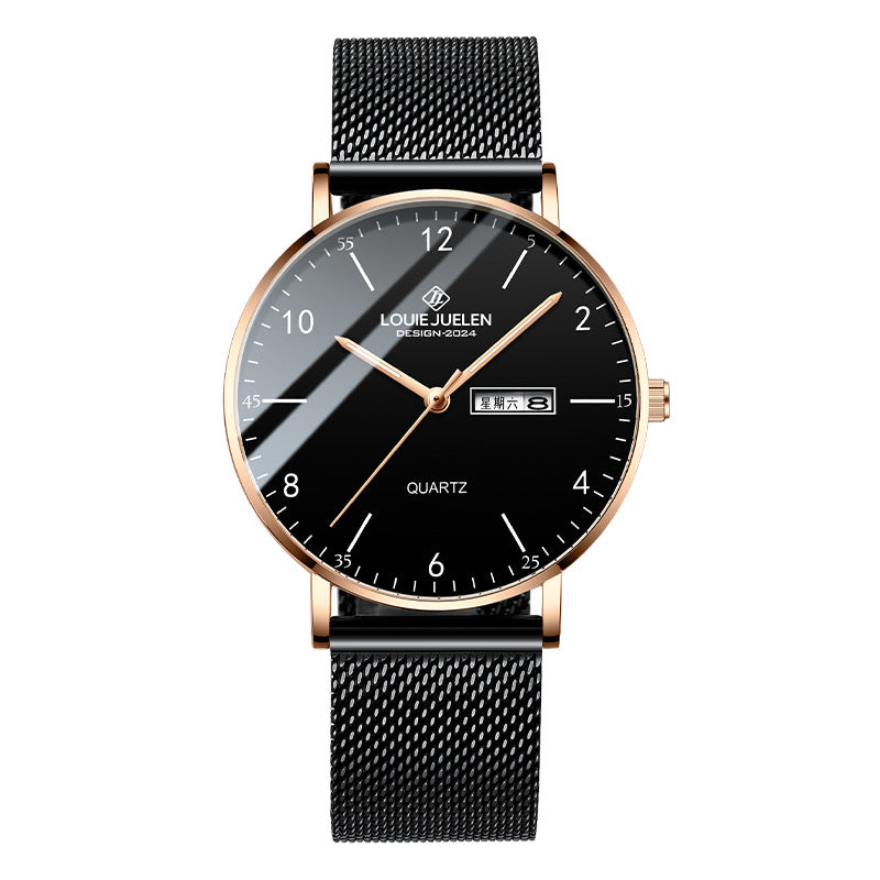 Fashion Leather Men's Watch Quartz Watch