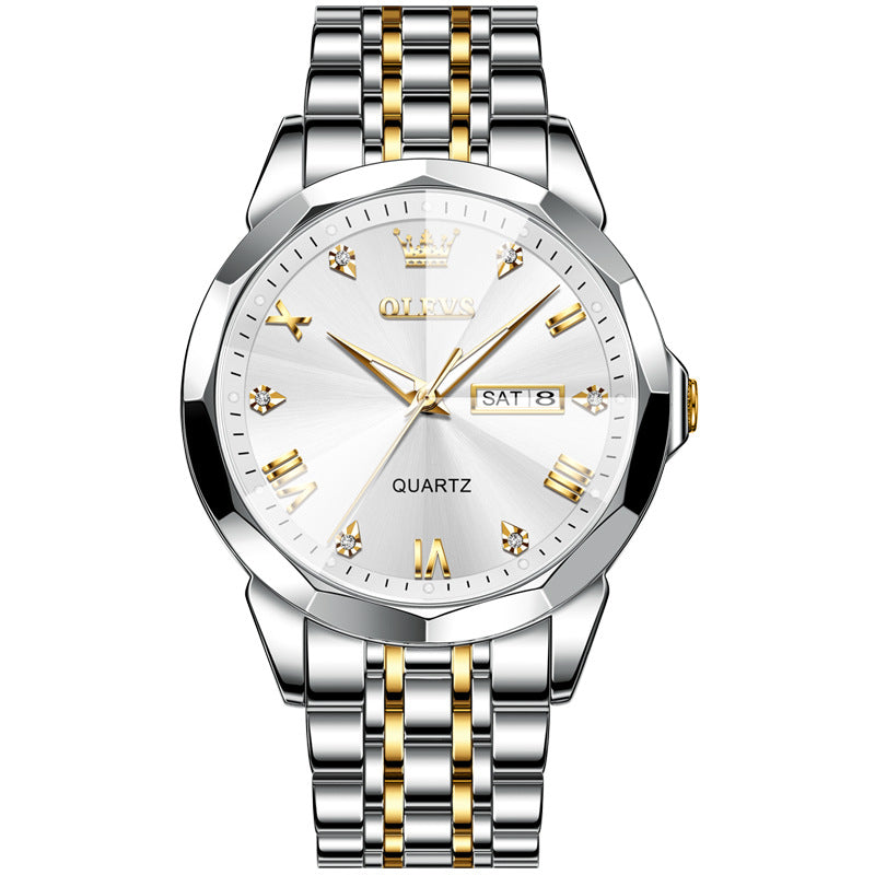 Men's Dual Calendar Quartz Watch