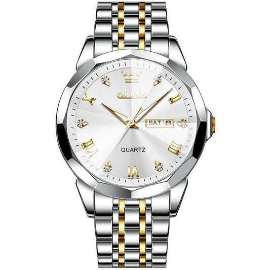 Men's Dual Calendar Quartz Watch