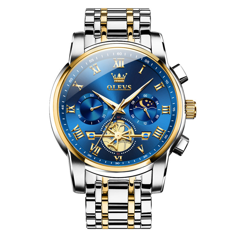Men's Multifunction Luminous Quartz Watch