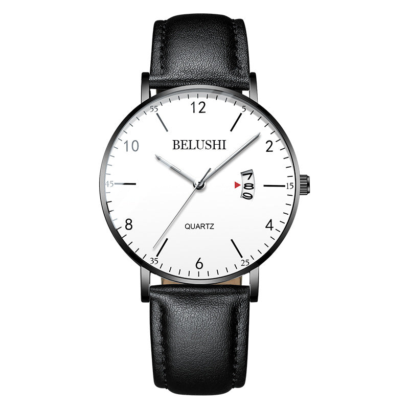 Black Simple Business Men's Quartz Watch