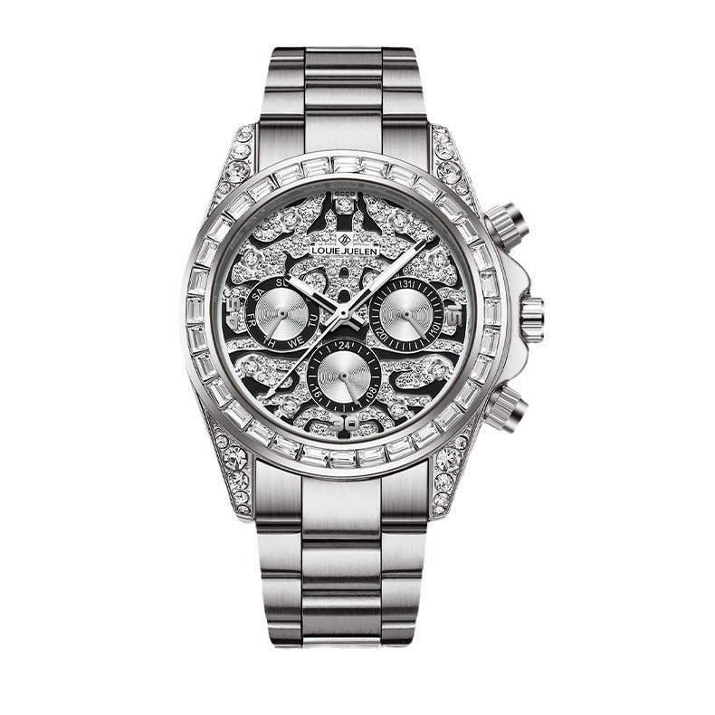 Business mechanical watch multi-function men's watch