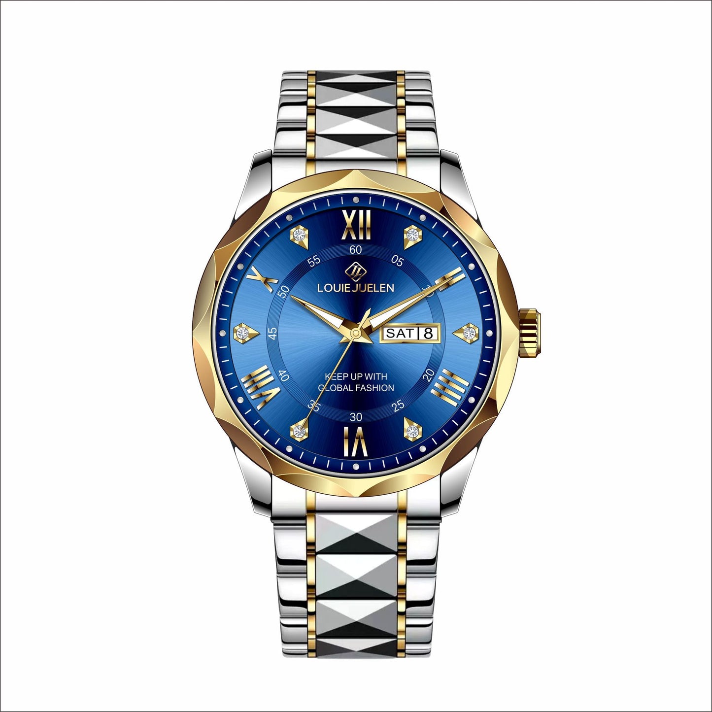 Business Men's Stainless Steel Strap Quartz Watch