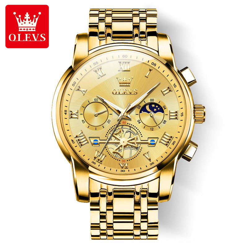 Men's Multifunction Luminous Quartz Watch