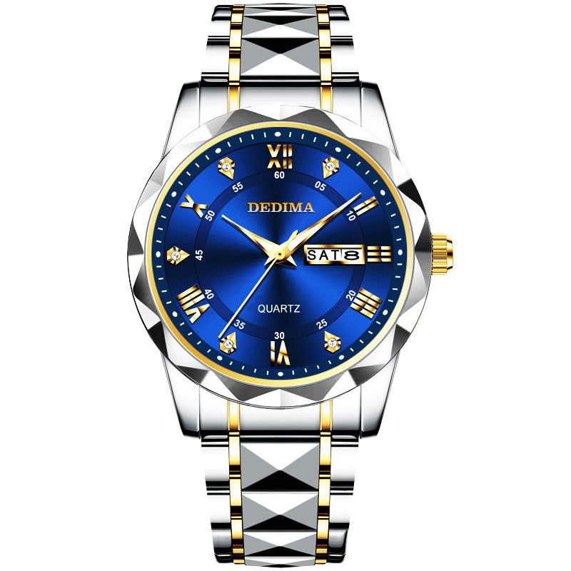 Roman Numeral Couple Stainless Steel Watches