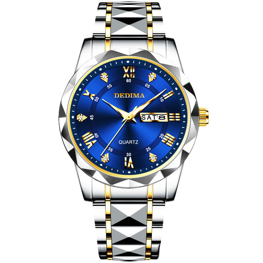 Roman Numeral Couple Stainless Steel Watches