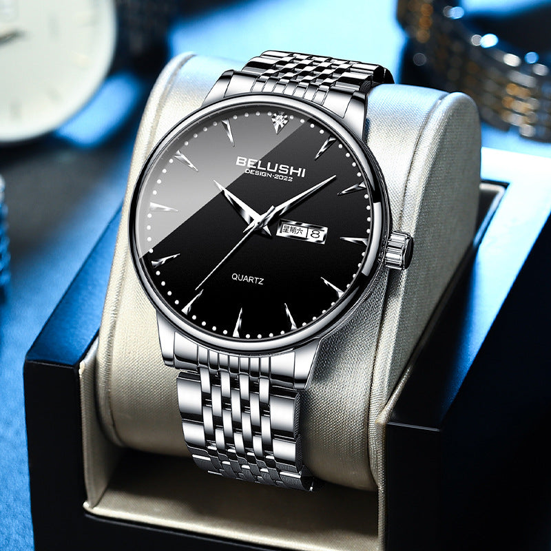 Business Stainless Steel with Waterproof Fashion Men's Quartz Watch