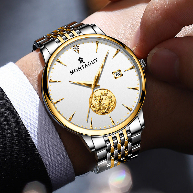 Mechanical watch men's fully automatic waterproof business watch