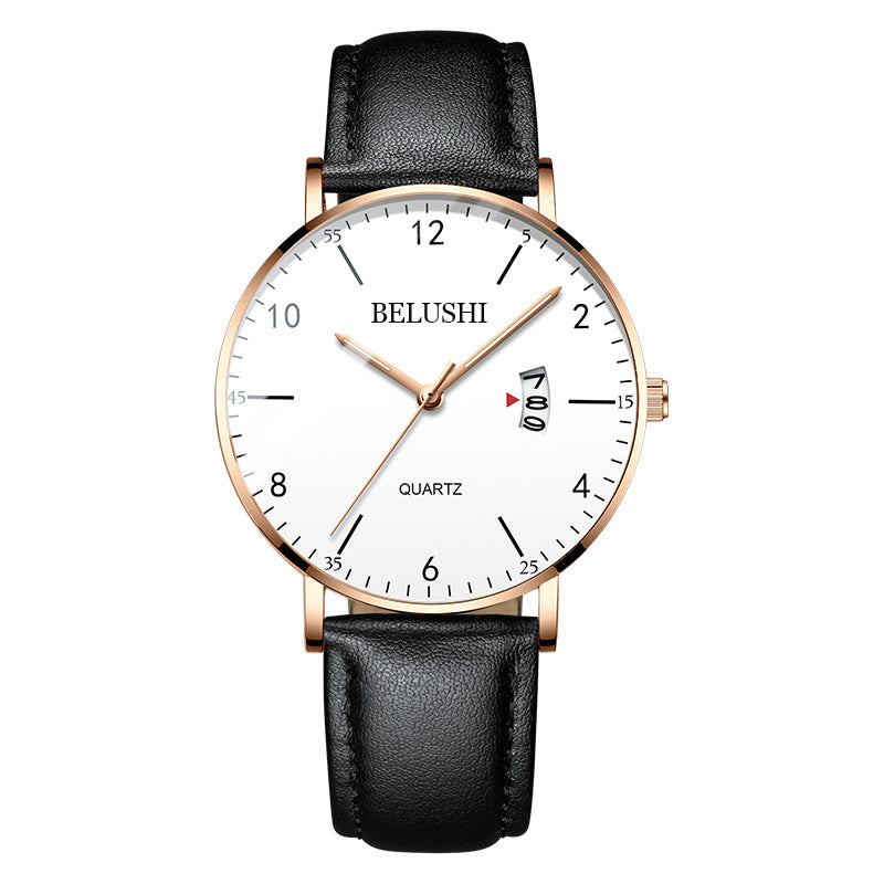 Black Simple Business Men's Quartz Watch