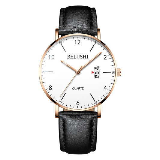 Black Simple Business Men's Quartz Watch