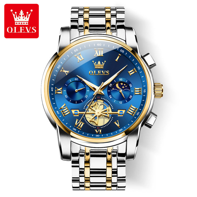 Men's Multifunction Luminous Quartz Watch