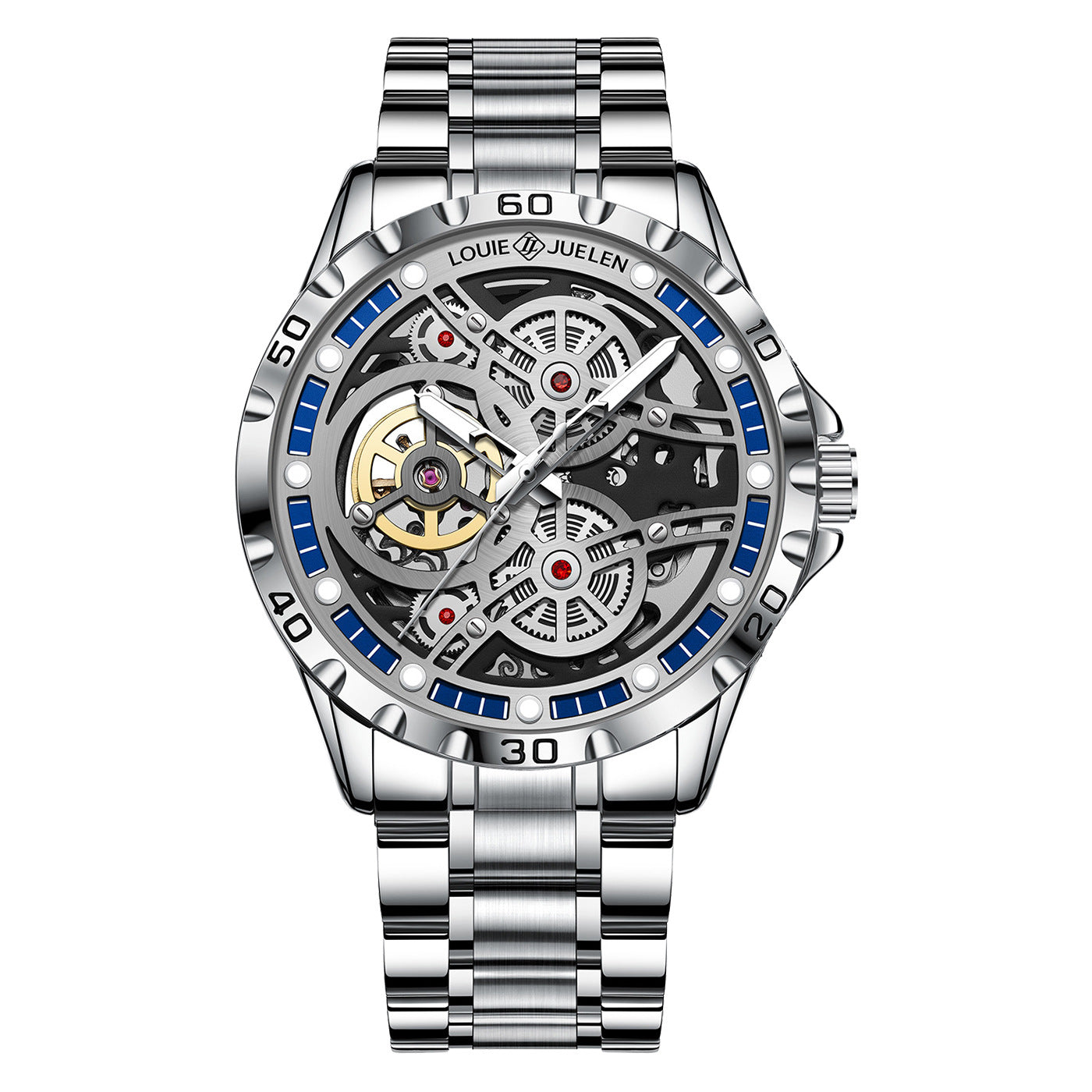Hollow back through automatic mechanical watch business men's watch