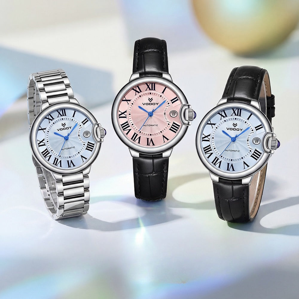 Couple with the same automatic waterproof fashion business watch
