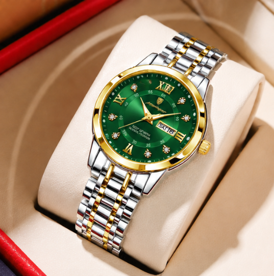 Waterproof Dual Calendar Luminous Quartz Watch