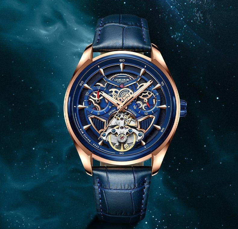 Spaceship series men's mechanical watch hollow model